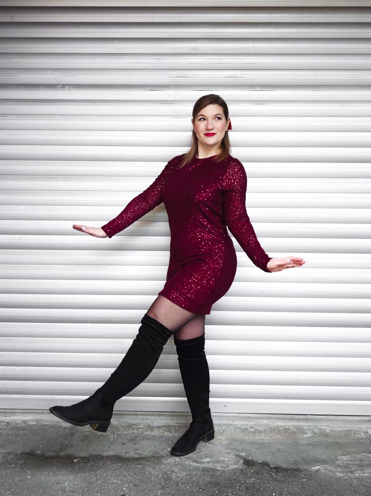 Abito Santa con paillettes